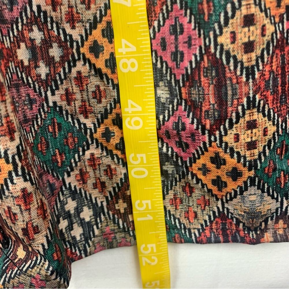World Market women's small medium maxi dress printed boho multi color prairie - Picture 10 of 11